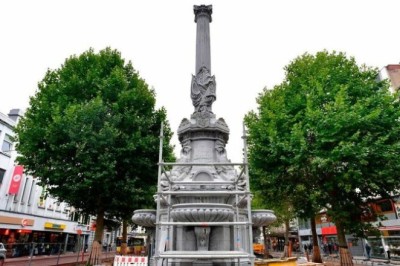Workers Uncover Mysterious 180-Year-Old Relic During Fountain Renovations in Verviers, Belgium