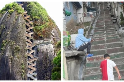20 Insane Staircases That Only the Fearless Can Conquer!