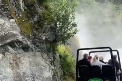 Nature's Fury: The Mesmerizing Power of a Raging Waterfall!