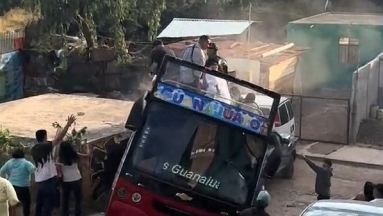 Rapper Santa Fe Klan's Tour Bus Crashes Into Home: Shocking Footage Of Harrowing Incident In Guanajuato!