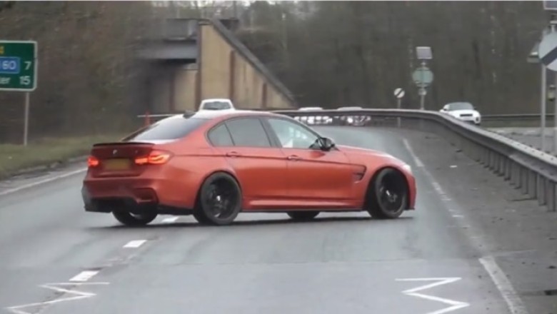 BMW Driver Crashes in Luxury Neighborhood: Shocking Footage from Alderley Edge