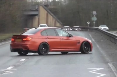 BMW Driver Crashes in Luxury Neighborhood: Shocking Footage from Alderley Edge