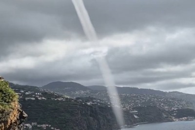 Mysterious Waterspout Captured Near Madeira Thrills and Terrifies Social Media Users