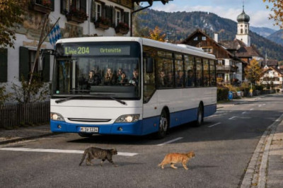 'We're Going to Run Over This Big Beast': Schoolchildren Beg Bus Driver to Spare Kitten, But He Coldly Accelerates